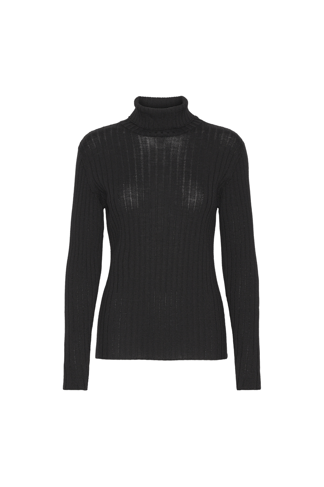 Basic Apparel Coral Roll Neck Sweaters 001 Black